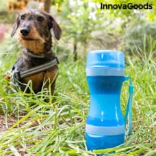 Innovagoods 2-in-1 Pudele ar Ūdens un Pārtikas Nodalījumiem Mājdzīvniekiem Pettap InnovaGoods
