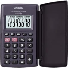 Casio Kalkulators Casio HL-820LV-BK Pelēks Sveķi (10 x 6 cm)