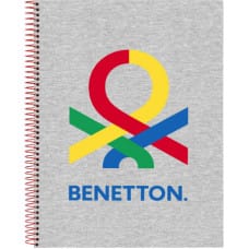 Benetton Piezīmju Grāmata Benetton Pop Pelēks A4 (120 Loksnes)