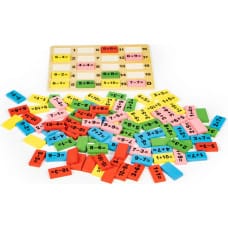 Izglītojoši matemātiskie bloki ar domino tāfeli