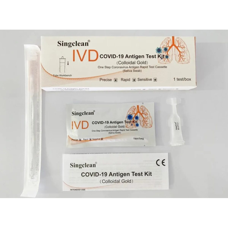 Singclean - Antigēna COVID-19 Ātrais Tests - 6gb